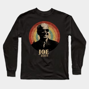 Retro Sunset Biden Glasses Long Sleeve T-Shirt